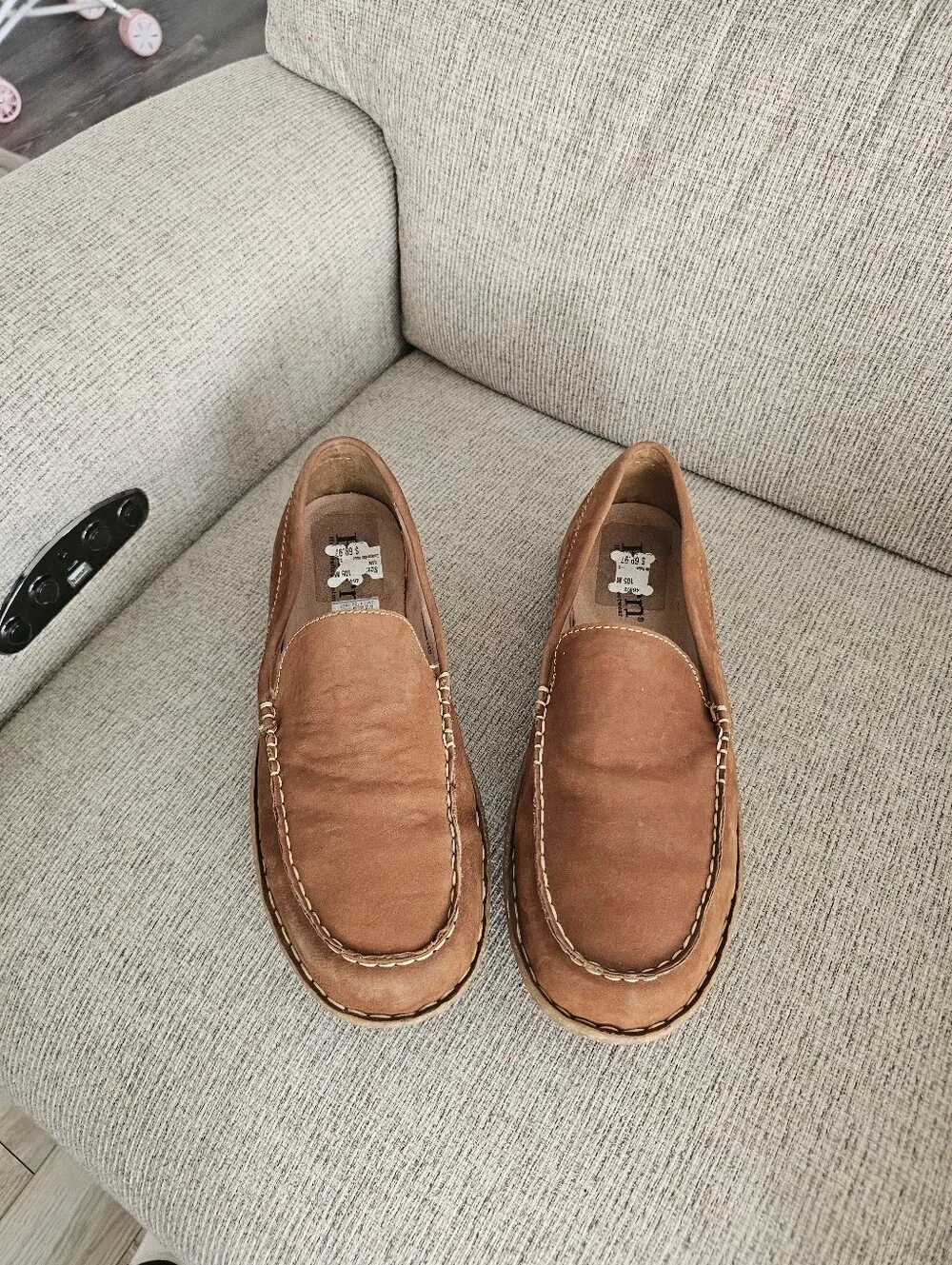 Børn Leather Slip-On Loafers Size 10.5